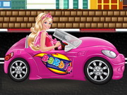 سيارة باربي الوردية